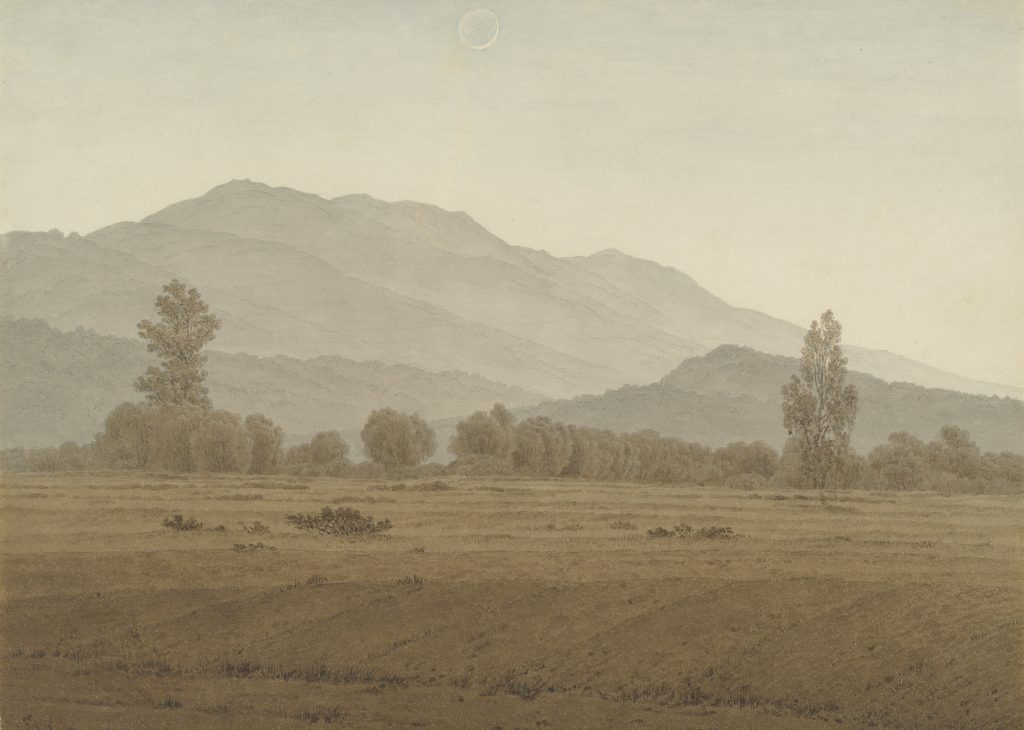 Caspar David Friedrich - Neumond über dem Riesengebirge