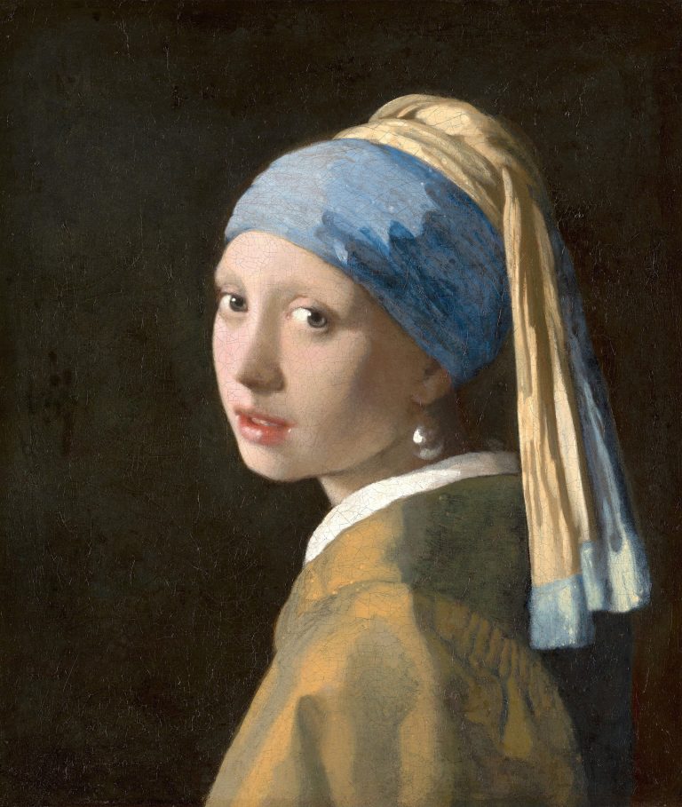 Jan Vermeer, Das Mädchen mit dem Perlenohrring: Mädchen mit blauem Turban und Perle